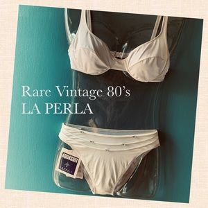Vintage 80’s La Perla Bikini SZ 10 NWT Bottoms